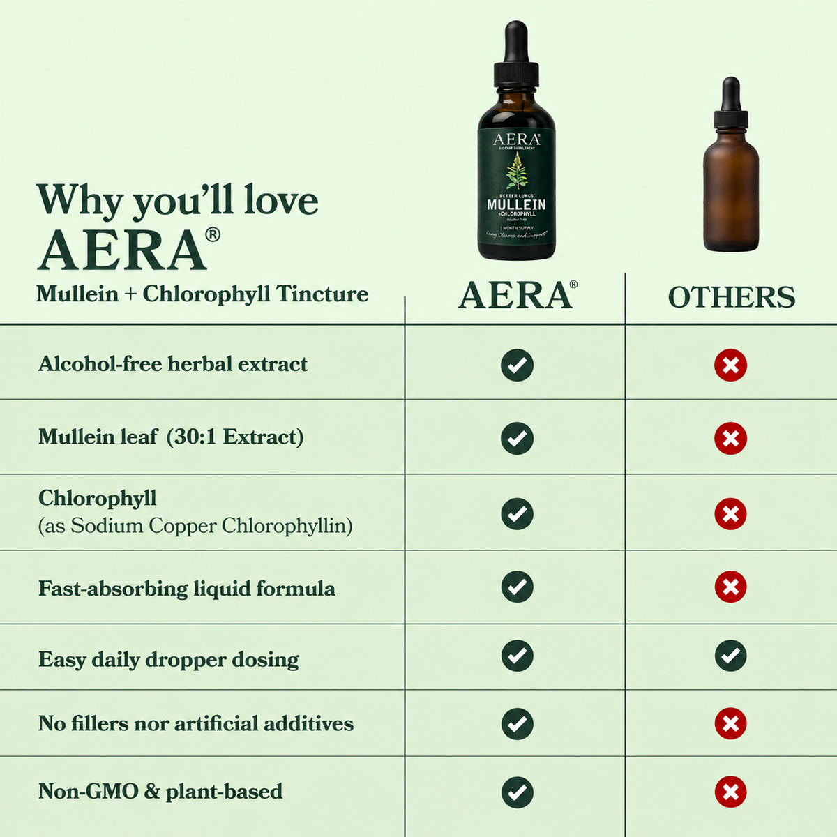 TryAera Mullein + Chlorophyll Daily Drops